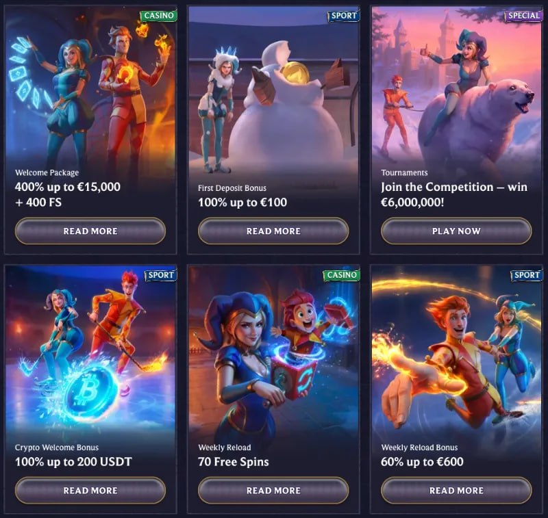 Bonus lobby LolaJack artwork